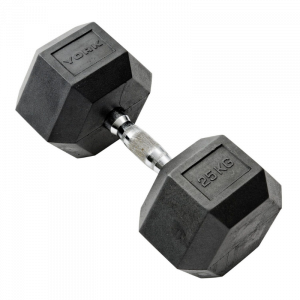 YORK Rubber Pro Hex Dumbbell